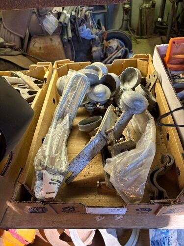 Box lot of gate fittings