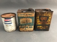 Vintage Golden Fleece and Ampol Tins