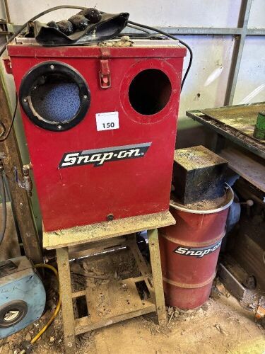 SNAPON sand blasting unit on stand