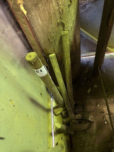 Assorted sledge hammers and block splitters