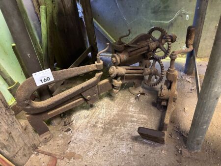 2x vintage sheet metal rolling/cutting tools
