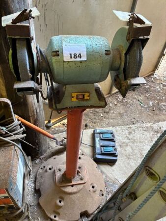 8in bench grinder on stand