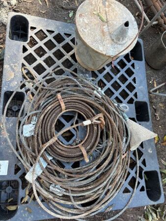 Pallet of wire rope