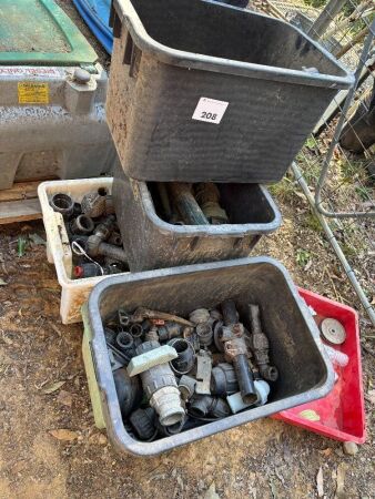 Large lot of poly fittings