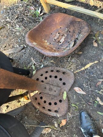 Vintage tractor seats