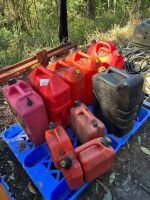 Pallet of fuel cans