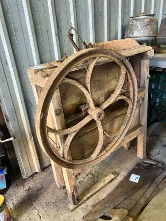 Antique corn husker