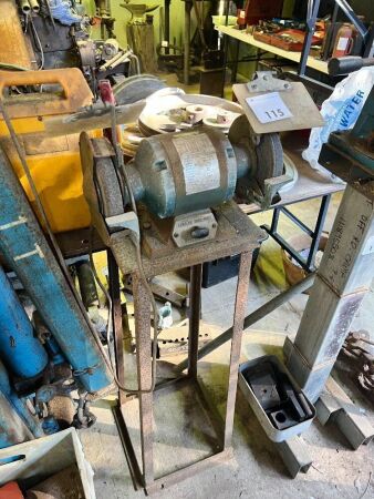 6in bench grinder on stand
