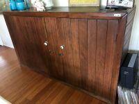 Beautiful Large Antique School Cupboard with Shelf Inside - App. 200mm Long -