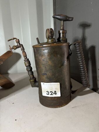 Vintage brass pressure sprayer