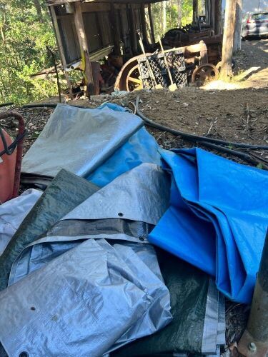 Pallet of tarps