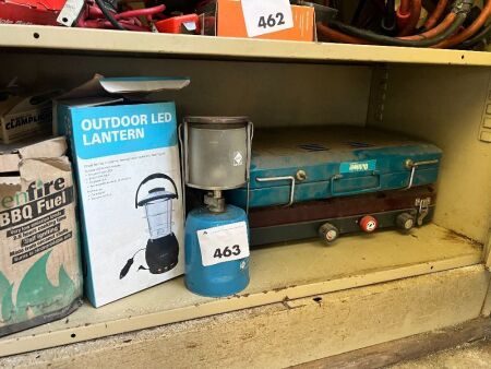 Shelf Lot of Cooking and Lighting