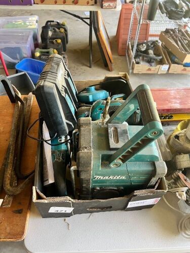 Box lot of MAKITA tools
