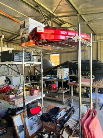 Chrome Shelving Unit