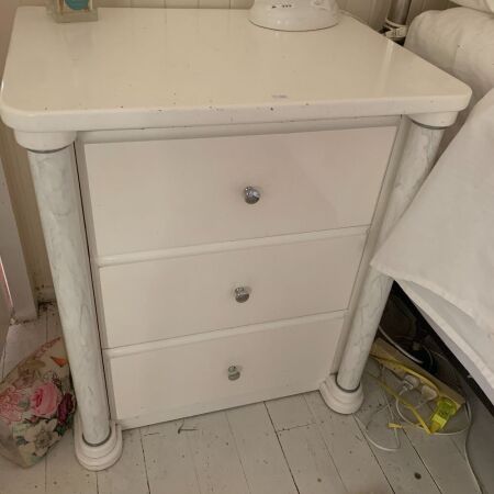 Pair of Contemporary 3 Drawer Bedside Tables