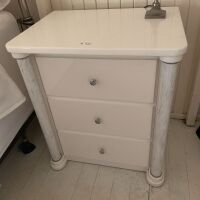 Pair of Contemporary 3 Drawer Bedside Tables - 2