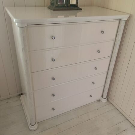 Contemporary 5 Drawer Talboy