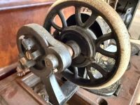 Unmarked sewing machine with case - 2