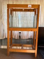 Fish tank on wooden stand