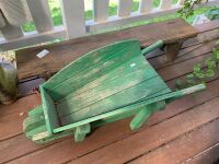 Long Low Timber Footstool + Timber Garden Barrow