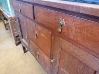 Silky oak side board - 2
