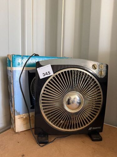 2x rotary grill box fans