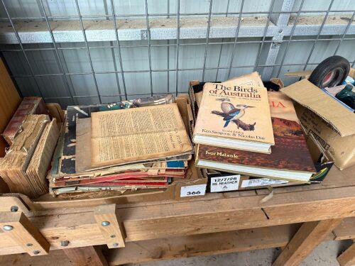 Assortment of magazines and books