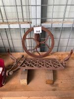 Cast iron Sewing machine wheel and treadle