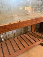Fish tank on wooden stand - 2