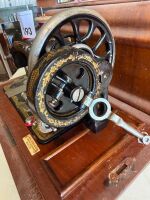 FRISTER and ROSSMAN shuttle sewing machine in case - 3