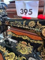 SINGER shuttle sewing machine with case - 5