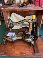 JONES RAND sewing machine with case