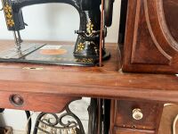 White Treadle Sewing Machine with Case - 4