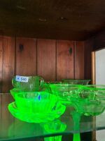 10 x Small Uranium Glass Bowls