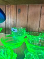 10 x Small Uranium Glass Bowls - 3