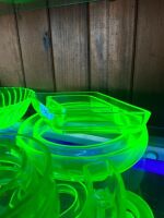 5 x Uranium Glass Float Bowls - 2