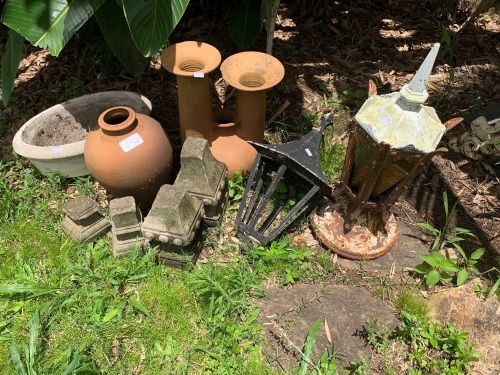 Asstd Lot of Pots & Lamps