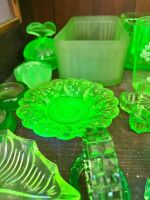 14 x Uranium Glass Items - 5