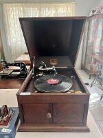 His Masters Voice Wind Up Grammaphone