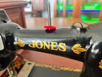 JONES Family CS Treadle Sewing Machine with Case - 2