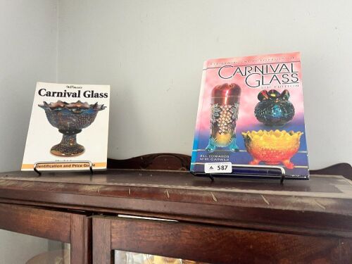2 x Carnival Glass Collectors Books