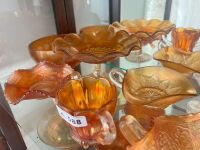 Shelf lot of Carnival Glass - 3