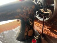 Singer Treadle Sewing Machine with Lid - 3