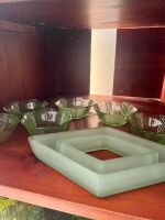 Assorted Coloured Glass Items - 2