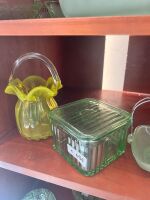 Assorted Coloured Glass Items - 3