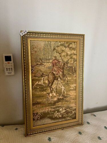 Horse and hound tapestry