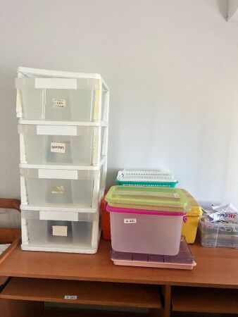 Assorted storage containers
