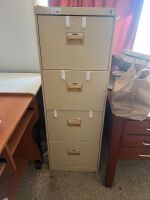 Metal filing cabinet