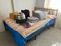Wooden double bed