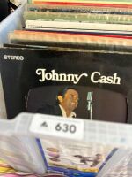 Box of country music records